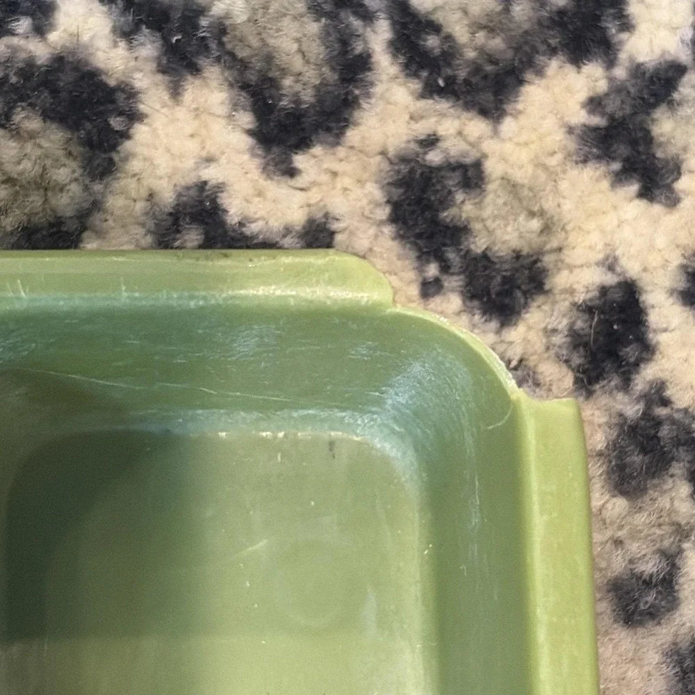 Max Klein Avocado Green plastic‎ cutlery tray, model C-65 MCM VTG Baraboo WI